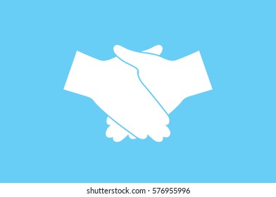 Handshake icon vector illustration.