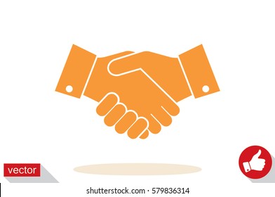 Handshake icon vector illustration
