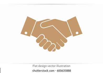 Handshake icon vector illustration