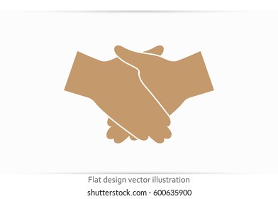 Handshake icon vector illustration