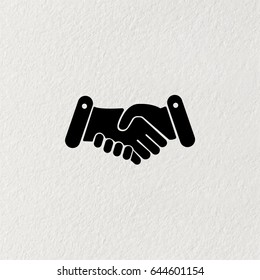 Handshake icon. vector illustration 