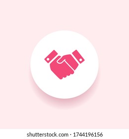 Handshake icon. Vector illustration EPS 10.