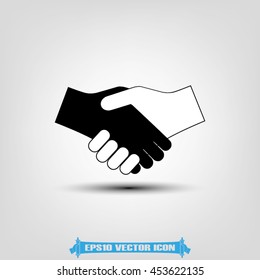 Handshake icon vector illustration EPS 10.