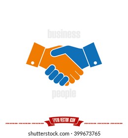 Handshake icon vector illustration eps10.