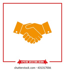 Handshake icon vector illustration eps10