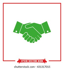 Handshake icon vector illustration eps10