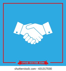 Handshake icon vector illustration eps10