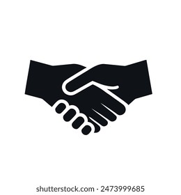 handshake icon, vector illustration,isolated on white background