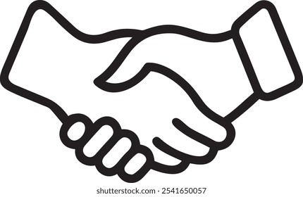 handshake icon, vector illustration,isolated on white background.eps