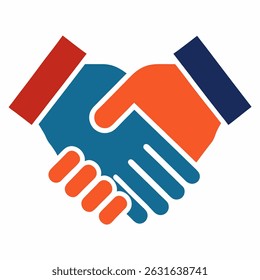 ícone de handshake, ilustração vetor de handshake-ilustração simples de handshake, perfeito para logotipos e ícones de handshake