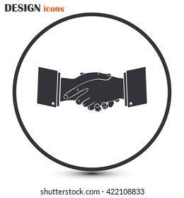 Handshake Icon Vector. Line icon