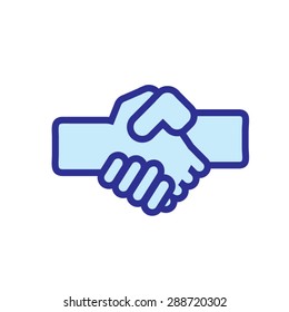 Similar Images, Stock Photos & Vectors of handshake icon flat