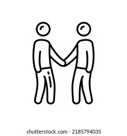 Handshake icon in vector. Logotype