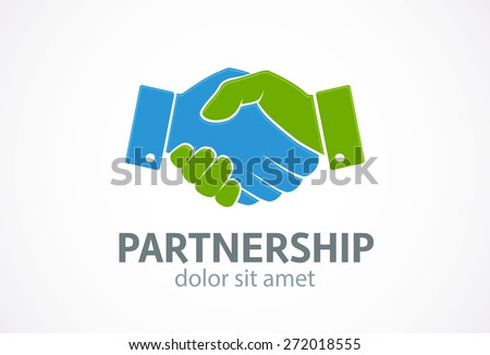 Handshake icon. Vector. Partnership concept.