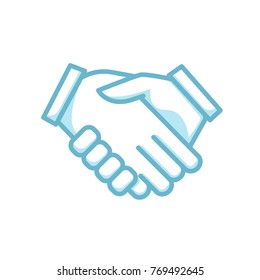 handshake icon vector shady style