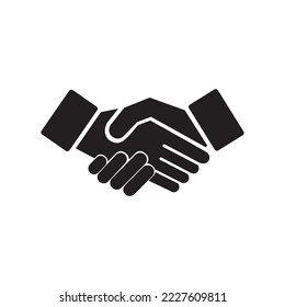 handshake icon vector symbol sign