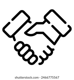 Handshake icon for web, app, infographic, etc