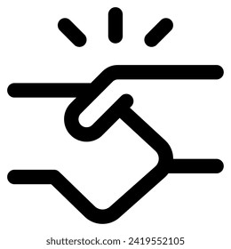 Handshake Icon for web, app, uiux, infographic, etc