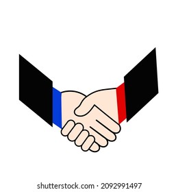 Handshake Icon.Modern flat style concept vector illustration isolated on white background.