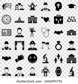 Handshake icons set. Simple style of 36 handshake vector icons for web for any design