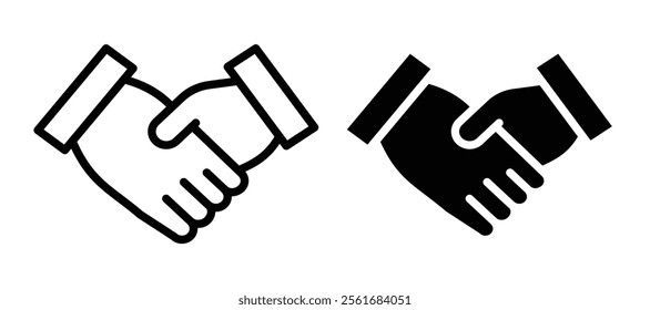 Handshake icons for web ui designs