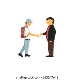 Handshake illustration vector art