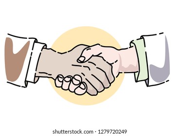 Handshake image/ Magic pen touch