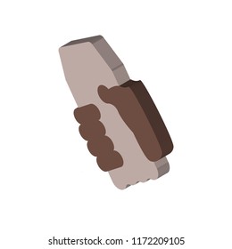 Handshake isometric left top view 3D icon