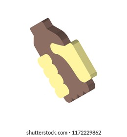 Handshake isometric left top view 3D icon