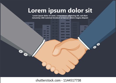 handshake Joint Business Contract  Vector