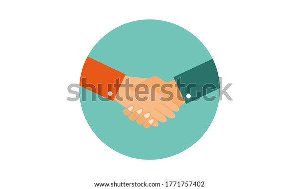 Handshake Logo Icon Business Agreement Deal Stock Vector Royalty Free