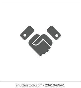 Handshake logo icon, deal icon vector, colaboration. Eps 10 Editable.