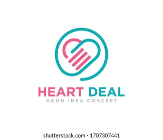 Handshake Logo Icon Design Vector