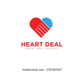 Handshake Logo Icon Design Vector