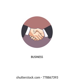 Handshake Logo Icon.Modern design.Vector illustration