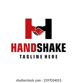 handshake logo template design creative
