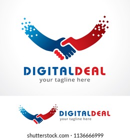 Handshake Logo Template Design, Symbol, Icon