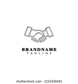 Logo-Vorlage für Handshütten Symbol für modernes Design, Vektorgrafik