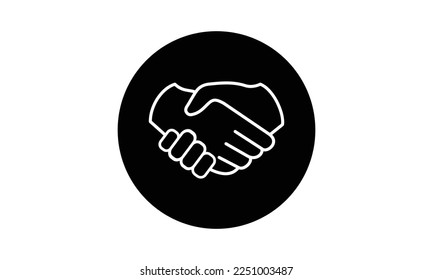 Handshake Logo. Two Hands Make a Deal. Usable for Business and Cooperation  Logos. Flat Vector Logo Design Template Element. Stock Vector | Adobe Stock