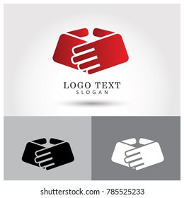 Handshake Logo.Symbol & Icon Logo Vector Template