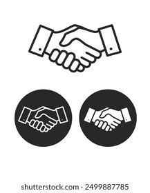 Handshake meeting commitment stock illustration