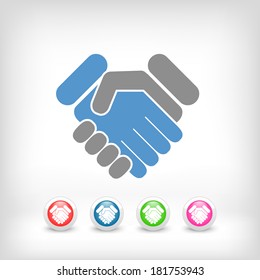 Handshake minimal icon