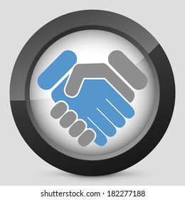 Handshake minimal icon