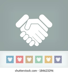 Handshake Minimal Icon