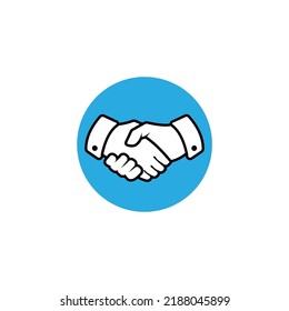 Handshake And Partnership Logo Design Template. Best Deal Logo Design