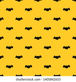 Handshake pattern seamless vector repeat geometric yellow for any design