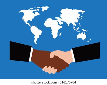 handshake, peace of the world