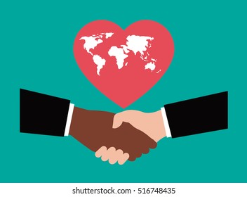 handshake, peace of the world