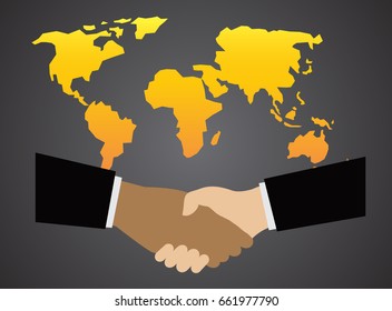 handshake, peace of the world