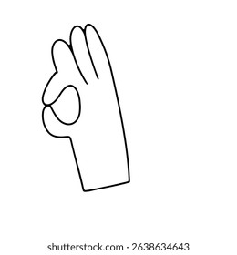 handshake pose, hand pointing. outline hand pose